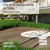 Con Kit di installazione su terra (POSA T con viti a vista)