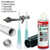 Kit installazione: 1 resina in Epoxy, 1 chiavistello, 1 copri suolo, 1 tubo PVC da 1 metro