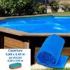 Copertura Isotermica a bolle 5,68 x 3,43 m per piscine in legno Gre 6,20 x 3,95 m