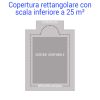 Copertura Invernale gonfiabile per piscina Polartex® AIRCOVER - fissaggio con salsicciotti - Forma rettangolare con scala INFERIORE a 25 m²