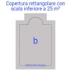 Copertura Invernale per piscina GEOCOVER 240 gr/m² con occhielli e corda - Forma rettangolare con scala INFERIORE a 25 m²