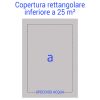 Copertura Invernale per piscina GEOCOVER 240 con occhielli e corda - Forma rettangolare INFERIORE a 25 m²