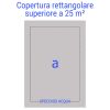 Copertura Invernale per piscina GEOCOVER 240 gr/m² con occhielli e corda - Forma rettangolare SUPERIORE a 25 m²