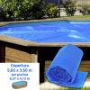 Copertura Isotermica a bolle 5,85 x 3,60 m per piscine in legno Gre 6,37 x 4,12 m