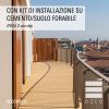 Con Kit di installazione su cemento/suolo forabile (POSA C con clip)