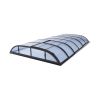 Copertura telescopica per piscina DALLAS A - misure interne 3,63 x 6,35 m, colore finitura: ANTRACITE