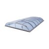 Copertura telescopica per piscina DALLAS A - misure interne 3,63 x 6,35 m, colore finitura: ELOX