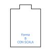 Forma rettangolare con scala diritta