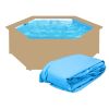Liner di ricambio per piscina in legno NORTHWOOD esagonale - Ø 4,10 x h.1,20 m AZZURRO - spessore 0,50 mm