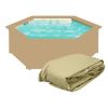 Liner di ricambio per piscina in legno ECOWOOD esagonale - Ø 3,60 x h.1,18 m SABBIA - spessore 0,75 mm
