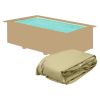 Liner di ricambio per piscina in legno NORTHWOOD rettangolare - 4,50 x 2,50 x h. 1,40 m SABBIA - spessore 0,75 mm