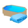 Liner di ricambio per piscina in legno ottagonale allungata - 4,95 x 3,45 x h 1,20 m AZZURRO - spessore 0,50 mm