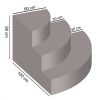 Scala interna MONZA  1,20 x 1,20 h 0,90 m a 3 gradini, per posa sotto liner