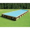 Piscina in legno rettangolare NorthWood 1100 - 11,00 x 5,00 h1,40 m - Liner BLUE