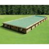 Piscina in legno rettangolare NorthWood 1100 - 11,00 x 5,00 h1,40 m - Liner BEIGE