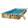 Piscina in legno rettangolare NorthWood 650 - 6,50 x 3,50 h1,40 m - Liner GREY