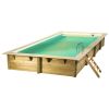 Piscina in legno rettangolare NorthWood 555 - 5,55 x 3,00 h1,40 m - Liner BEIGE