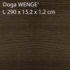 Doga 290 x 15,2 x 1,2 cm - colore WENGE 