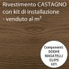 Doga e kit di installazione venduto al m² - colore CASTAGNO