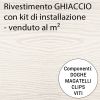 Doga e kit di installazione venduto al m² - colore GHIACCIO