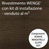 Doga e kit di installazione venduto al m² - colore WENGE 