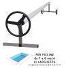 Rullo avvolgitore TAHITI Prestige per piscine interrate da 7 a 8 m di larghezza