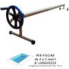 Rullo avvolgitore PLUS per piscine interrate da 4 a 5 m di larghezza