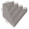 Scala interna PAVIA 1,997 x 1,997 h 1,20 m a 4 gradini, per posa sotto liner