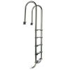 Scaletta MURO in acciaio Inox AISI 316L - 5 gradini, per piscine con altezza minima 1,60 m