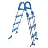Scaletta di sicurezza AZURO in acciaio a 3 gradini - 3X3 h.1,07 - Per piscine fino a 1,10 m di altezza