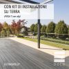 Con Kit di installazione su terra (POSA T con clip)