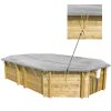 Copertura invernale in PVC 580 gr/m² per piscine BWT my POOL Odyssea, Tropic e Weva ottagonali allungate - 5,43 x 3,33 m