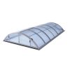 Copertura telescopica per piscina KLASIK A - misure interne 3,17 x 6,35 m, colore finitura: ELOX
