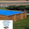 Copertura Isotermica a bolle 3,00 x 3,00 m per piscine in legno Gre 3,05 x 3,05 m