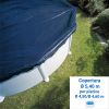 Copertura invernale Ø 5,40 m in polietilene 180 gr/m² per piscine fuori terra circolari  Ø 4,50/4,60 m