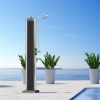 Doccia solare da giardino ADIGE 120 LITRI in acciaio vetroporcellanato con miscelatore temporizzato