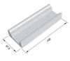 Canalina per bordo sfioratore Standard DRITTO 100 x 37.5 x h 18.5 cm per piscina
