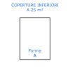 Copertura isotermica Bubble Bubble Nera 500 µ - Forma Rettangolare INFERIORE 25 m²