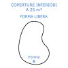 Copertura isotermica Bubble Bubble BLU 400 µ - Forma Libera INFERIORE 25 m²