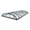 Copertura telescopica per piscina KLASIK PRO CLEAR B - misure interne 4,13 x 8,50 m, colore finitura: ANTRACITE