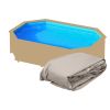 Liner di ricambio per piscina in legno ottagonale - 6,44 x 4,04 x h 1,33 m SABBIA - spessore 0,75 mm