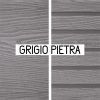 Listone in legno composito WPC WOOD Double Face 220 x 16,5 x 2,4 cm - colore GRIGIO PIETRA