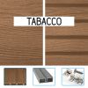 Listone in legno composito WPC WOOD Double Face 220 x 16,5 x 2,4 cm con KIT di installazione - colore TABACCO