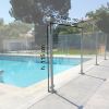 Recinzione di sicurezza per piscina in vetro e alluminio CRYSTAL SHIELD SP03 - Kit modulo 150 x h. 114 cm