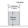 Pannello in vetro e alluminio 100 x h. 122 cm per recinzione di sicurezza CRYSTAL SHIELD SP01