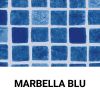 Rivestimento Liner SopremaPool DESIGN in PVC-P armato h 1,65 x 25 m - 41,25 m² - MARBELLA BLU